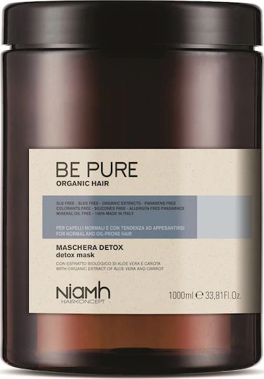 Niamh Be Pure Detox hajpakolás zsíros hajra - 1000 ml