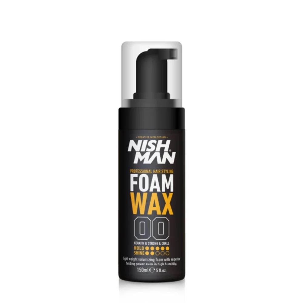 Nish Man Foam Wax erős beszárító hab, 150ml