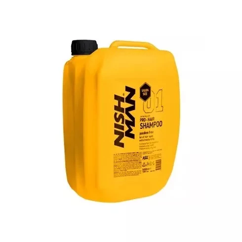 Nish Man Pro-Hair Keratin Complex hidratáló sampon sérült hajra,  5 l