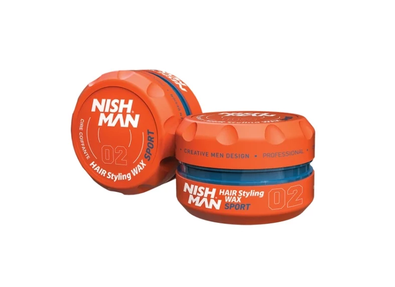 Nish Man Sport 02 fényes hatású wax, extra erős tartással, 150ml