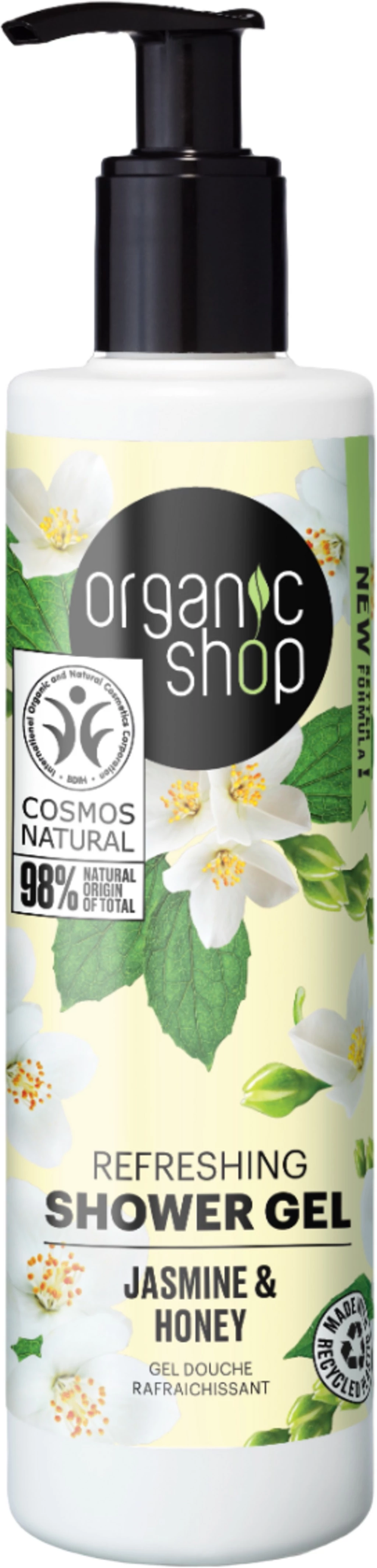 Organic Shop Refreshing tusfürdő jázminnal és mézzel, 280 ml