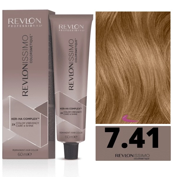 Revlon Revlonissimo Colorsmetique hajfesték 7.41