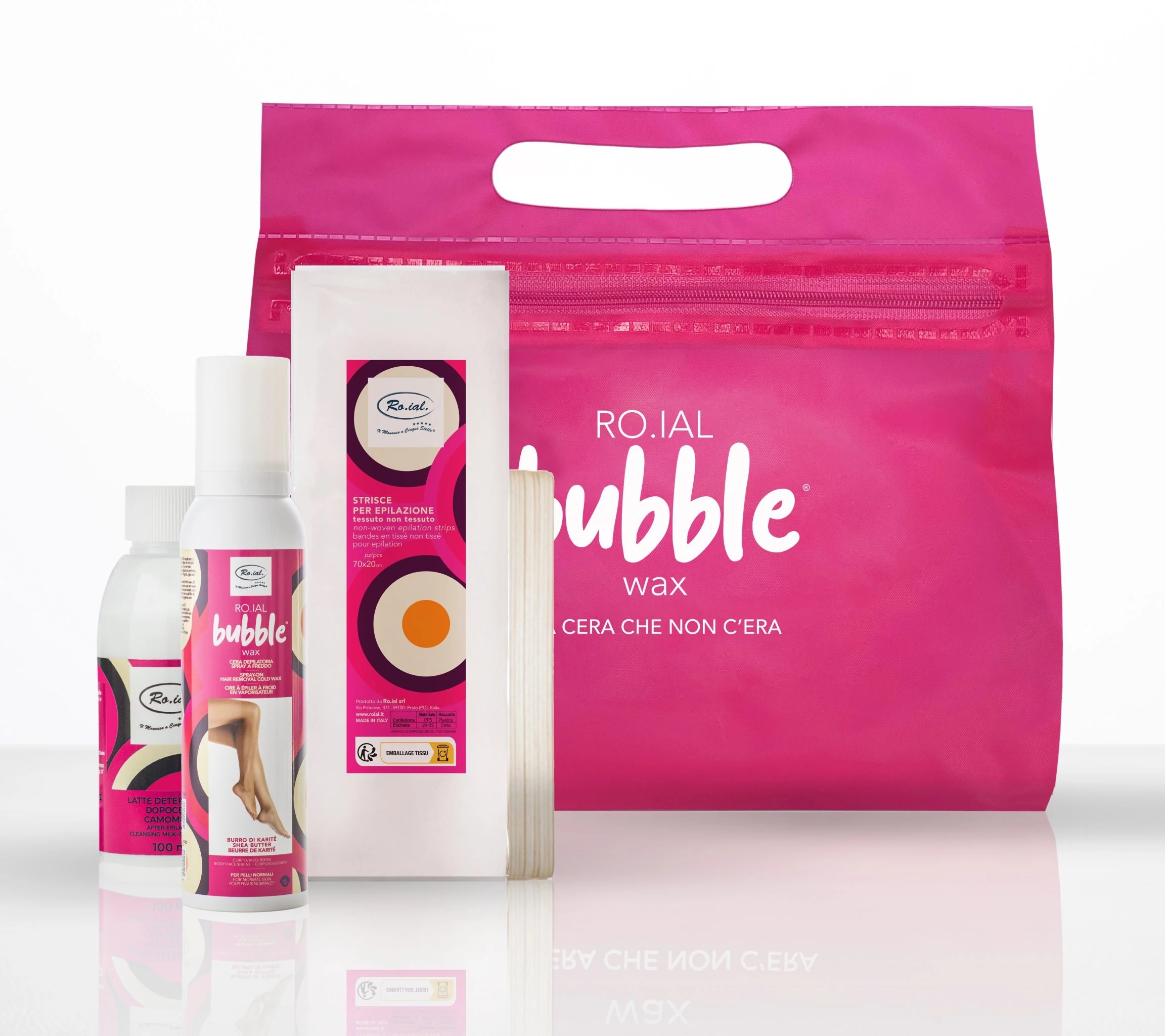 Roial Bubble Wax hideggyanta spray szett neszeszerben, Sheavaj