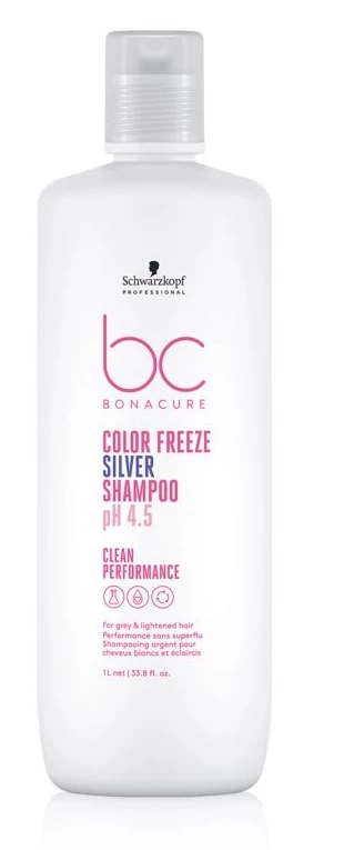 Schwarzkopf Bonacure Clean Performance Color Freeze Silver hamvasító sampon, 1 l