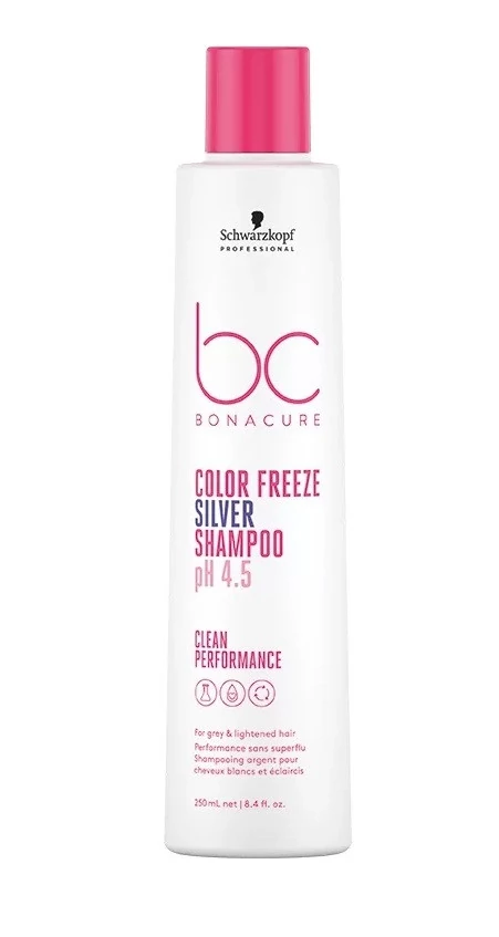 Schwarzkopf Bonacure Clean Performance Color Freeze Silver hamvasító sampon, 250 ml