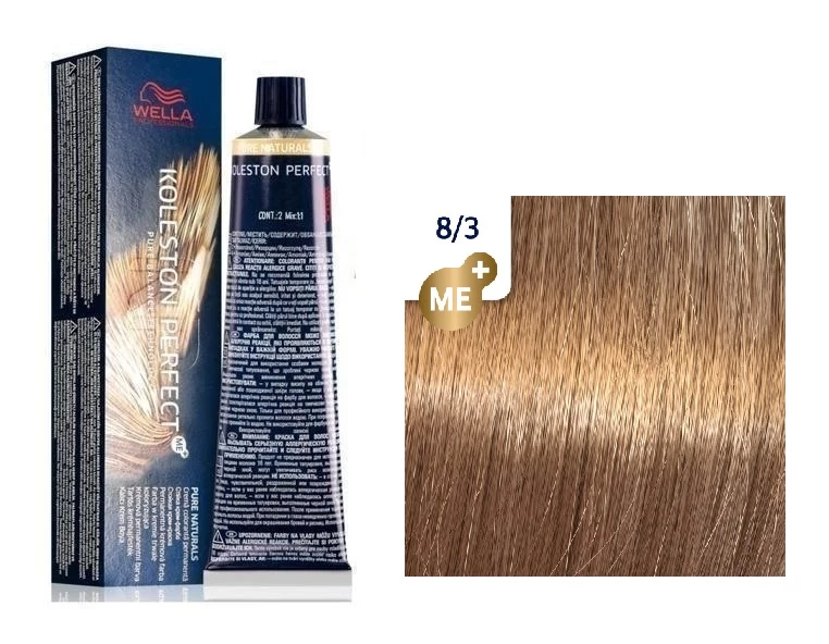 Wella Professional Koleston Perfect Me+ krémhajfesték, 8/3